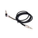 Right Angle Stereo 3.5mm Male to Male Audio AUX Earphone Extension Cable  Gw