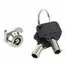 Cabinet Door Quarter Turn Security Tubular Cam Lock w Keys