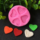 Cake mold love pattern candy silicone chocolate mold handmade soap pudd N Kw