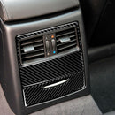 Carbon Fiber Car Rear Seat Air Conditioning Vent Cover Panel Trim  For  E90