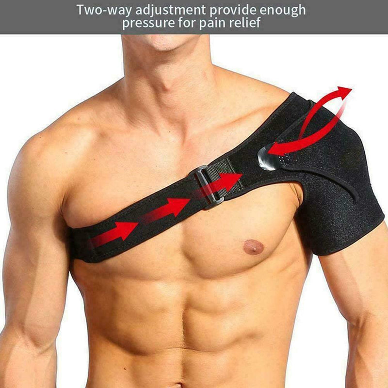 Shoulder Support Brace Back Guard Strap Wrap Belt Band Adju Shoulder Pads T5X4