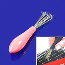 Comb Hair Brush Cleaner Cleaning Remover Embedded Tool Plastic Random Color A