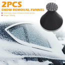 2pcs Magical Car Windshield Snow Ice Removers Shovel Funnel Multifunction Tool