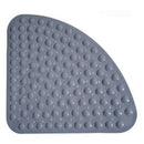 Corner Shower Mat Sector Rubber Anti-Slip Quadrant Bath Mat Anti-Bacterial