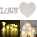 2Pcs LED Lights with Letters Love and Heart Battery Operated for Proposal