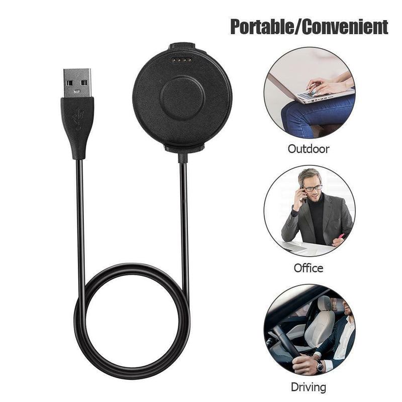 1m Magnetic USB Charging Cable Desktop Charger Dock Cradle for Ticwatch Pro