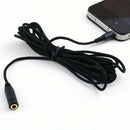5ft 3.5mm Stereo Audio Aux Headphone Cable Extension Cord Male to Female Black^^