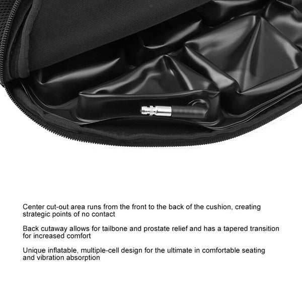 Motorcycle Black Comfort Seats Cushion Replace Motorbike Ride Seat Pad