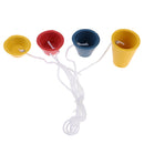 Set of 4 Winter Pyramid Driving Range Golf Tee Holder for Winter Foggy Day