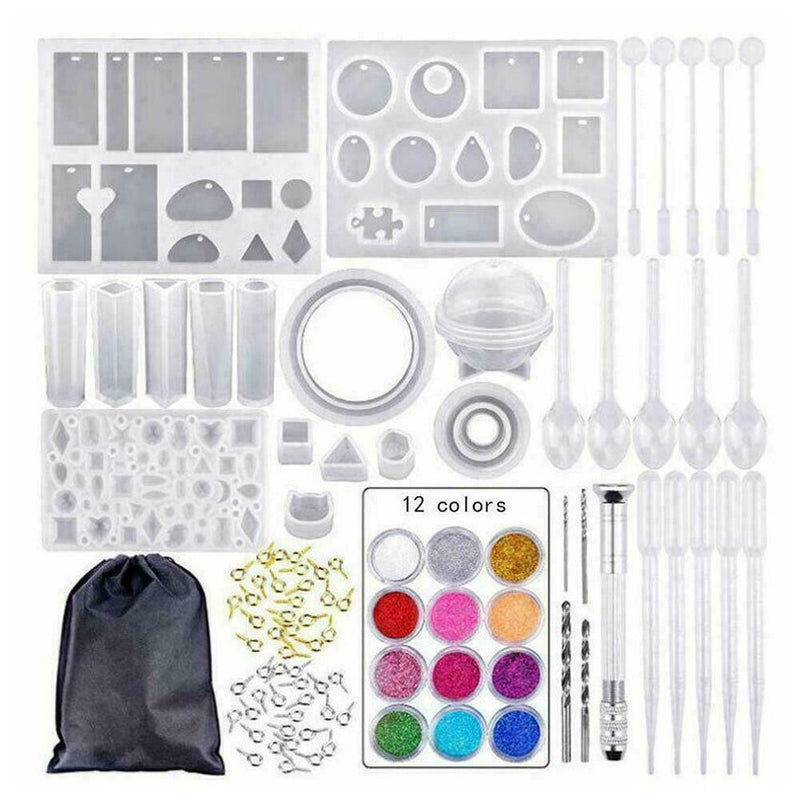 1* 147Pcs/Set Crystal Glue Mould Kit For DIY Handmake R9X6