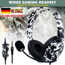 Stereo Surround Gaming Headset Adjustable Mic Headphone for PS4/PS5/Xbox One