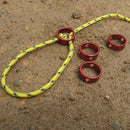 10pcs Alloy 3 Holes Ring Shape Rope Cord Guyline Runners Anti Slip Fastener