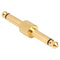 6.35mm Mono Jack Male to Male Coupler Plug Adapter Connector Jack Connector A#S