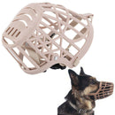 Pet Dog Large Mouth Basket Cage Adjustable Protect Muzzle Stop Barking Siz TLO
