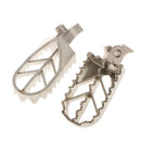 2x Cast Steel Universal Pedals Foot Pegs Footrests for Motorcycle Dirt Bike