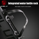 Bike Water Bottle Cage Aluminum Alloy MTB Cycling Drink Cup Holder (Black)