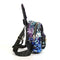 3pcs/set Shining Sequin School Backpack Women Rabbit Ear Purse Bags (Blue)