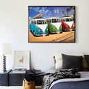 5D DIY Full Drill Diamond Painting Bus Cross Stitch Embroidery (40X30cm)