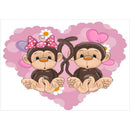 5D DIY Full Drill Diamond Painting Monkey Cross Stitch Mosaic Kits (hg443)