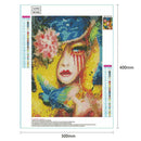 5D DIY Full Drill Diamond Painting Flowers Girl Cross Stitch Embroidery Kit