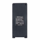 1X(Rechargeable 2-Slot Battery Charger Li-Ion USB Smart Fast Charger For 18