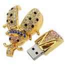 Crystal Beetle Shape Usb Flash Drive Pen Drive U Disk Pendrive U Disk Memor