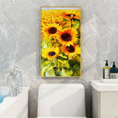 5D DIY Full Round Drill Diamond Painting Sunflowers Cross Stitch Embroidery A