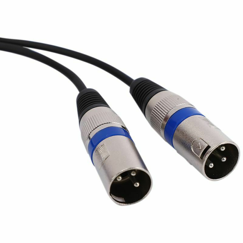 Multi-Function Audio Cable 3.5/6.35mm Male Jack to Double XLR Male Jack Cab