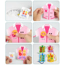 Wooden Threading Lacing Sew-on Buttons Pre-School Puzzle Toys for Boys Girls