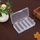 Plastic Fishing Lure Hook Tackle Storage Box 5 Compartment Organizer Case