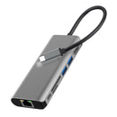 7 in 1 Type-C HUB 4K HDMI Gigabit Ethernet 2 USB3.0 100W PD Card Adapter