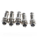 5Pcs Aviation Plug 5-Pin 16mm GX16-5 Male And Female Panel Metal Connector hot