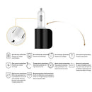 Black Multifunctional Cigarette Lighter Dual USB One with Two Car Chargers