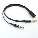 Headphone Splitter Earphone Adapter Audio 3.5mm Female to 2 Male Jack 3.5mmJ Gw