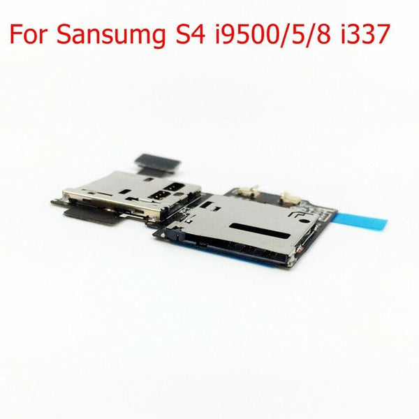 For Sansumg S4 i9500/5/8 i337 SIM Card Slot Reader Holder Flex Cable Replacement