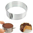 Adjustable Retractable Circular Ring Layered Cake Slice Mould DIY Cutter E9L5