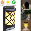 12 Led Solar Flame Wall Light Derlights Motion Sensor Light Outdoor Waterpr