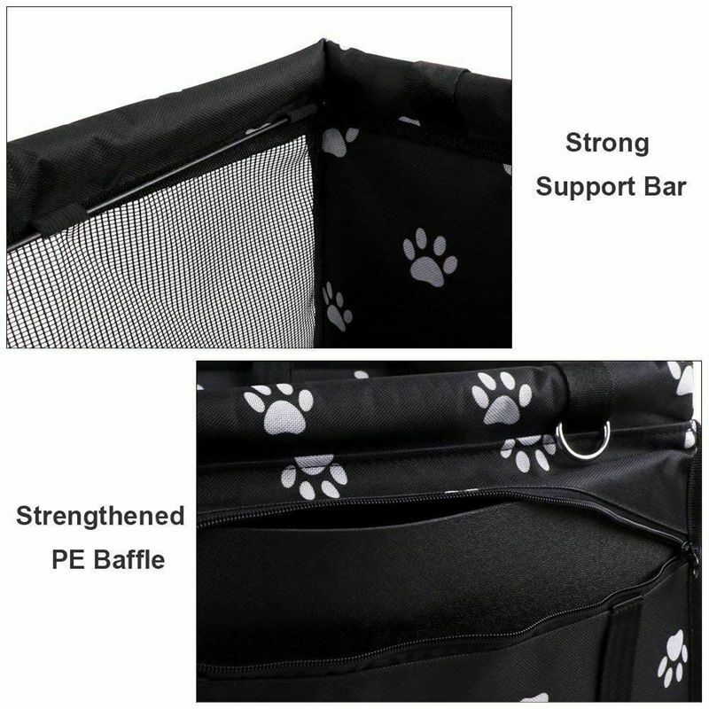 Pet Reinforce Car Booster Seat for Dog Cat Portable and Breathable Bag with