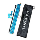 Telescopic Foldable Lamp Rod for Fishing Camping Light Holder Pole (Blue) A