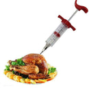 Marinade Flavour Injector Syringe Seasoning Sauce Turkey 1Needles J8U2 Meat R6G2