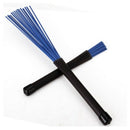 Generic 1 Pair Jazz Drum Brushes Retractable Drum Sticks 32cm black/blue B2H8