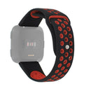 Soft Silicone Sport Replacement Wristband for Huami/Ticwatch (Black Red) A