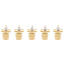 5 Pcs SMA Male 4 Holes Mounting Panel Chassis Flange Connector Adapter