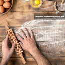 Christmas Embossing Rolling Pin Baking Cookies Dough Cake Engraved Roller