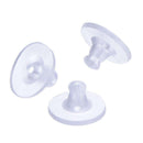100 Pack Clear Plastic Earring Backs Clutch Earring Pad M5P3