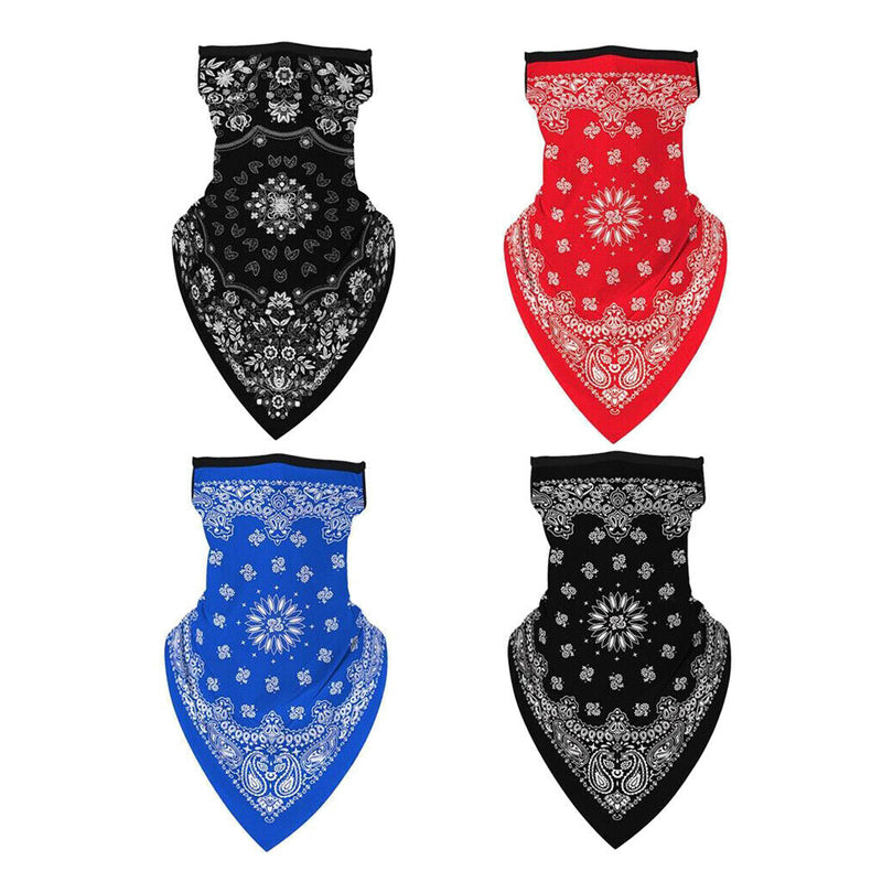 4 Pieces Unisex Sport Bandana Face Balaclava Bandana Scarf Motorcycle