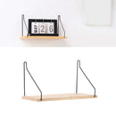 1Pcs Wooden Organizer Holder and Iron Wall Shelf Hanging Storage Newest Useful