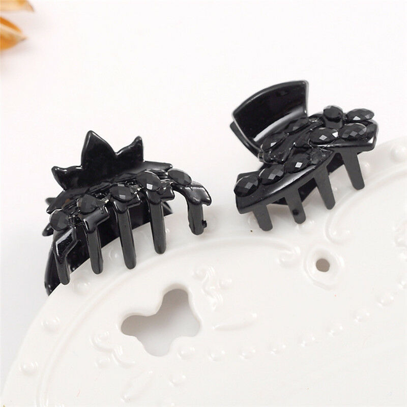 10pcsular Mixed Small Plastic Black Hair Clips Hairpin Claws Clamps LJ