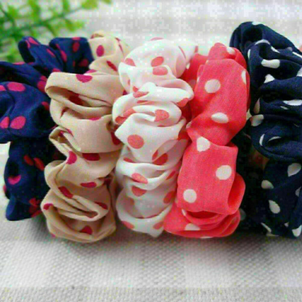 10pcs Elastic Hair Accessories Headwear Girl Band Women Bow Ponytail Holder I3T1