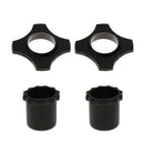 2 Pcs Mic Slip Holder Roller Microphone and Button Rod Sleeve Set Black